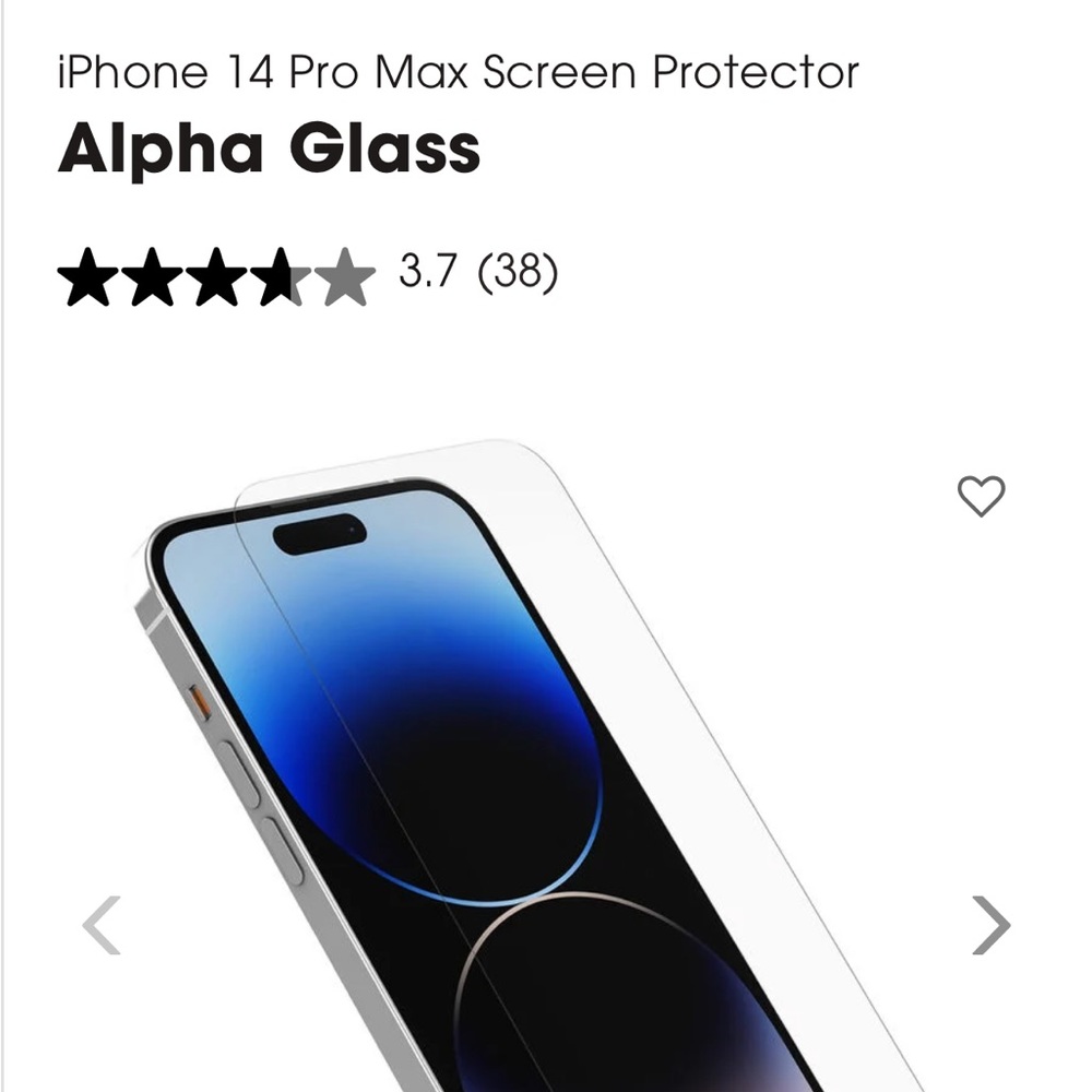 Otter box alpha glass protector 14 pro